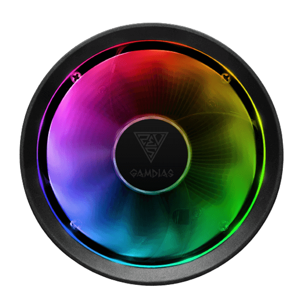 Gamdias Boreas E1L-010 Black RGB 90mm CPU Air Cooler